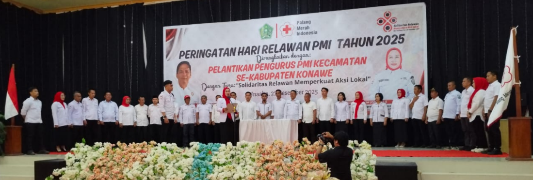 PMI Konawe Lantik 336 Pengurus Kecamatan